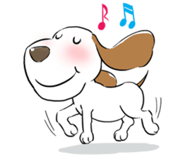 Cute Puppy 'Wini' in Roland Embley sticker #4660081