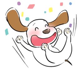 Cute Puppy 'Wini' in Roland Embley sticker #4660085