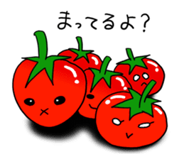 Tomato and garlic sticker #4660256