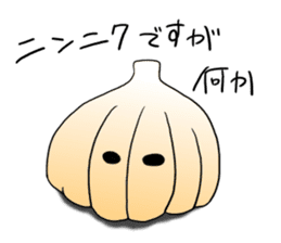 Tomato and garlic sticker #4660275