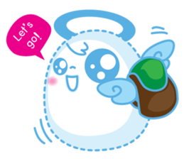 AWhite sticker #4660440