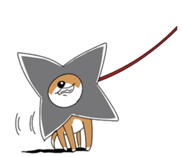 Shuriken dog sticker #4660948