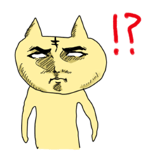 cute & funny! rabbit & cat sticker #4661111