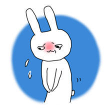 cute & funny! rabbit & cat sticker #4661124