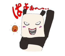 kowamote panda kun sticker #4661408