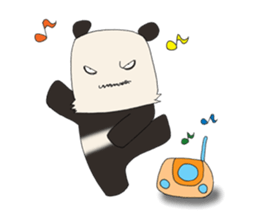 kowamote panda kun sticker #4661412