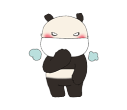 kowamote panda kun sticker #4661423