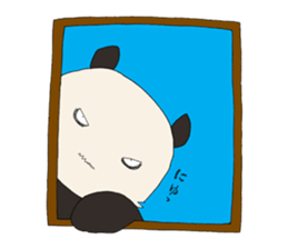 kowamote panda kun sticker #4661430