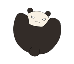 kowamote panda kun sticker #4661434