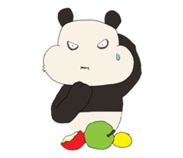 kowamote panda kun sticker #4661439