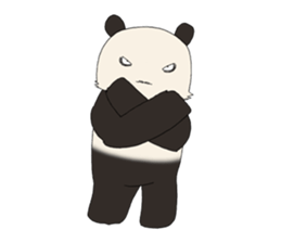 kowamote panda kun sticker #4661440