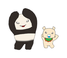 kowamote panda kun sticker #4661441
