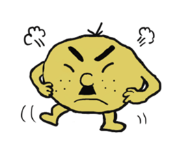 Potato family veggie talk in English sticker #4661731