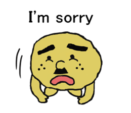 Potato family veggie talk in English sticker #4661732