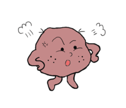 Potato family veggie talk in English sticker #4661733