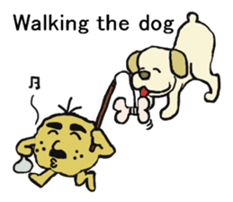 Potato family veggie talk in English sticker #4661740