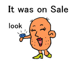 Potato family veggie talk in English sticker #4661749