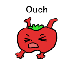 Potato family veggie talk in English sticker #4661752