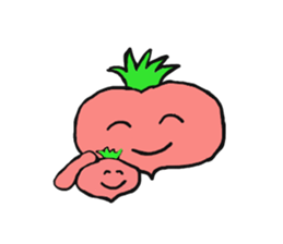 Potato family veggie talk in English sticker #4661755