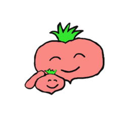 Potato family veggie talk in English sticker #4661755