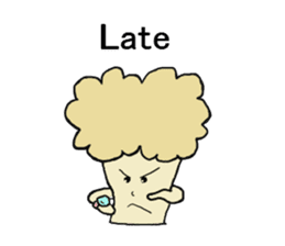 Potato family veggie talk in English sticker #4661763