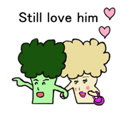 Potato family veggie talk in English sticker #4661766