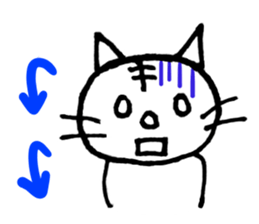 White cat Tom sticker #4662214