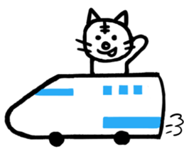 White cat Tom sticker #4662230