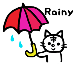 White cat Tom sticker #4662240