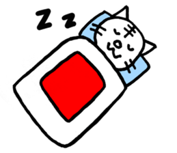 White cat Tom sticker #4662244