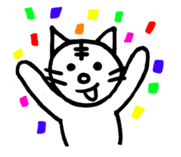 White cat Tom sticker #4662246