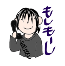 Comments by a young band Boy sticker #4662648