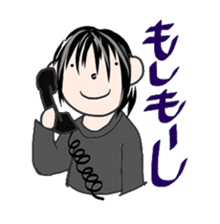 Comments by a young band Boy sticker #4662648