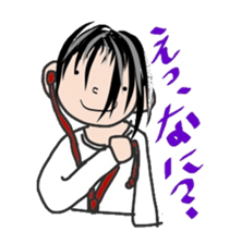 Comments by a young band Boy sticker #4662656