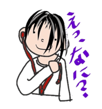 Comments by a young band Boy sticker #4662656