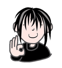 Comments by a young band Boy sticker #4662666