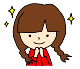 fluffy cute girl sticker #4662732