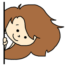 fluffy cute girl sticker #4662737