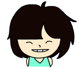 fluffy cute girl sticker #4662742