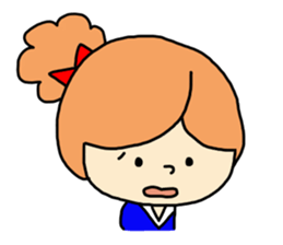 fluffy cute girl sticker #4662745