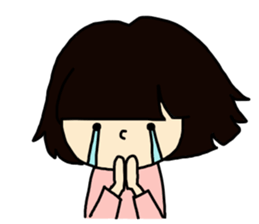 fluffy cute girl sticker #4662748