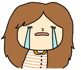 fluffy cute girl sticker #4662750