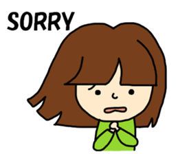 fluffy cute girl sticker #4662751