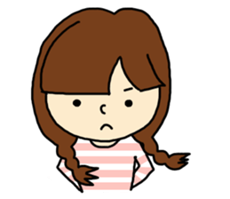 fluffy cute girl sticker #4662752