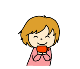 fluffy cute girl sticker #4662754