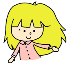 fluffy cute girl sticker #4662755