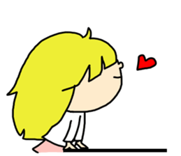 fluffy cute girl sticker #4662756