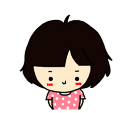 fluffy cute girl sticker #4662759