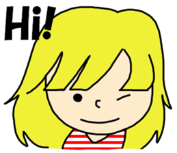 fluffy cute girl sticker #4662761