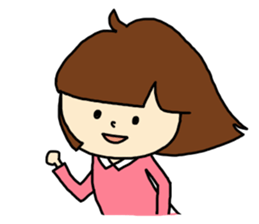 fluffy cute girl sticker #4662765